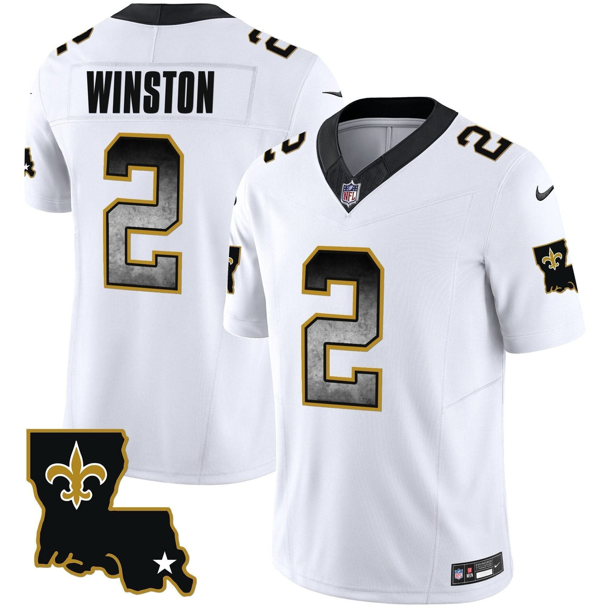 Saints 1987 Legacy Arch Smoke Jersey - All Stitched - image 15