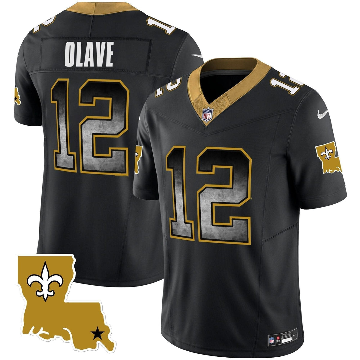 Saints 1987 Legacy Arch Smoke Jersey - All Stitched - image 19
