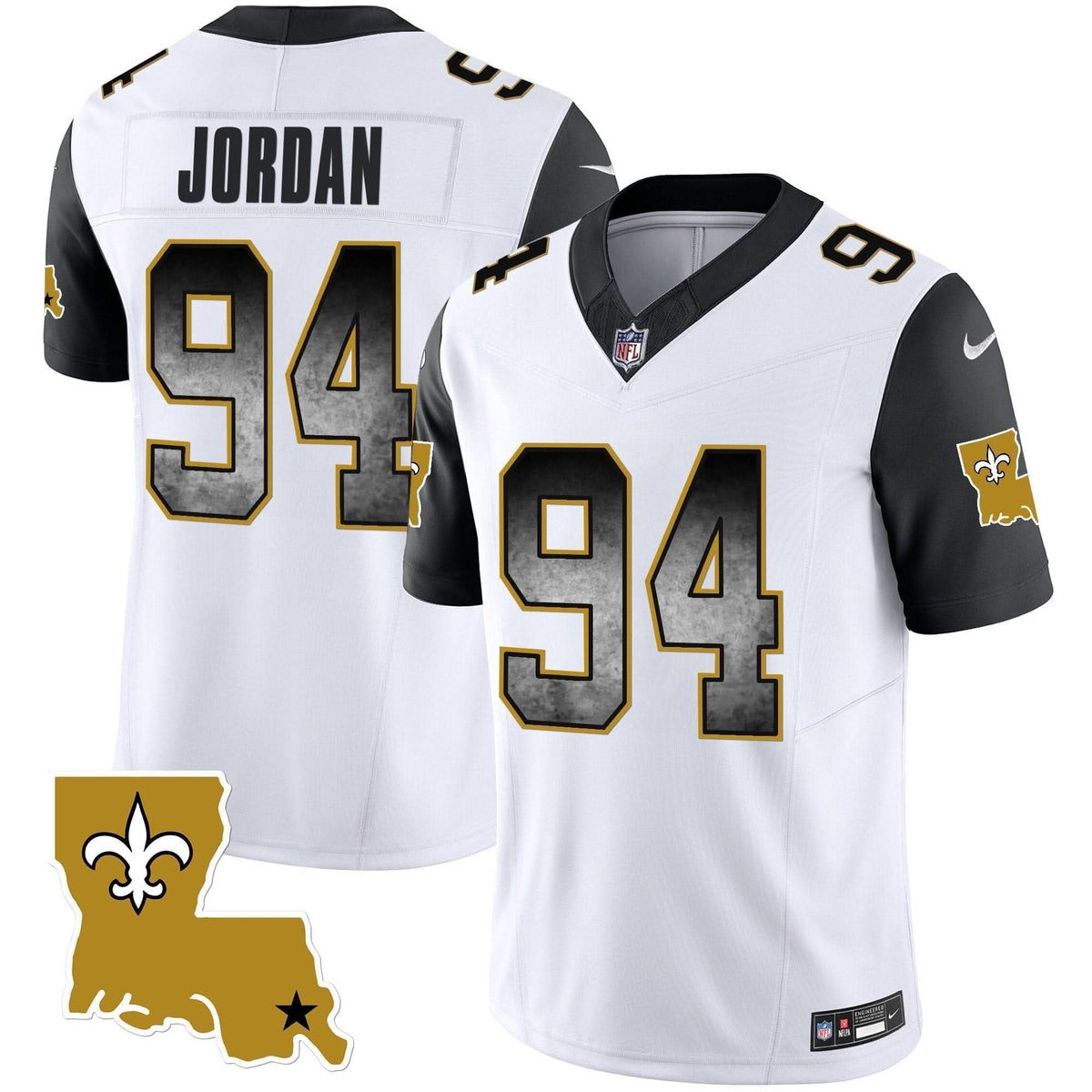 Saints 1987 Legacy Arch Smoke Jersey - All Stitched - image 48