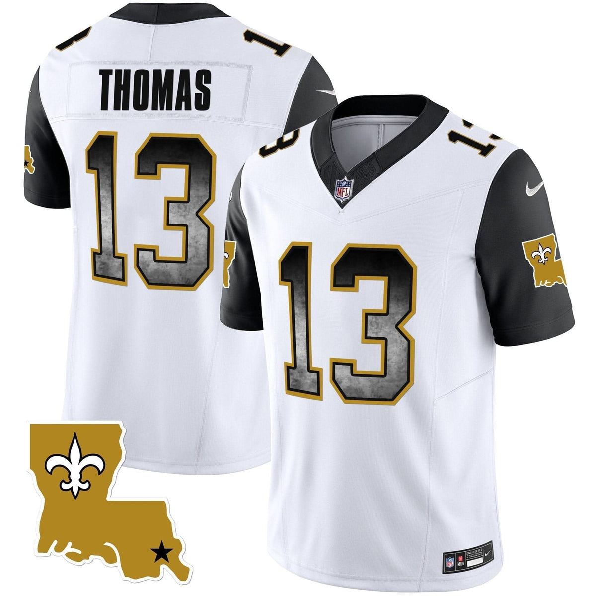 Saints 1987 Legacy Arch Smoke Jersey - All Stitched - image 52