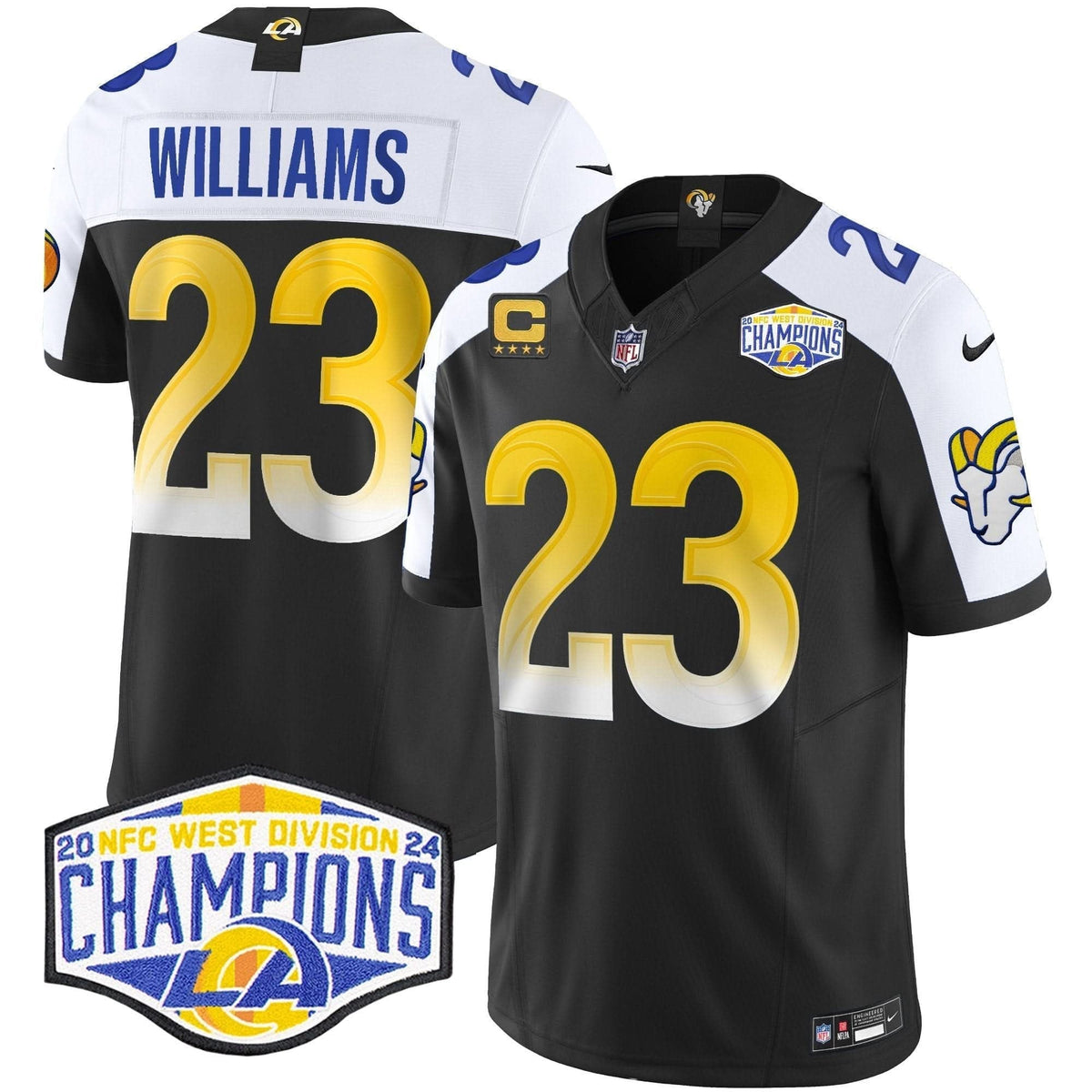 Los Angeles Rams 2024 NFC West Division Champions Vapor Limited Jersey - All Stitched - image 10