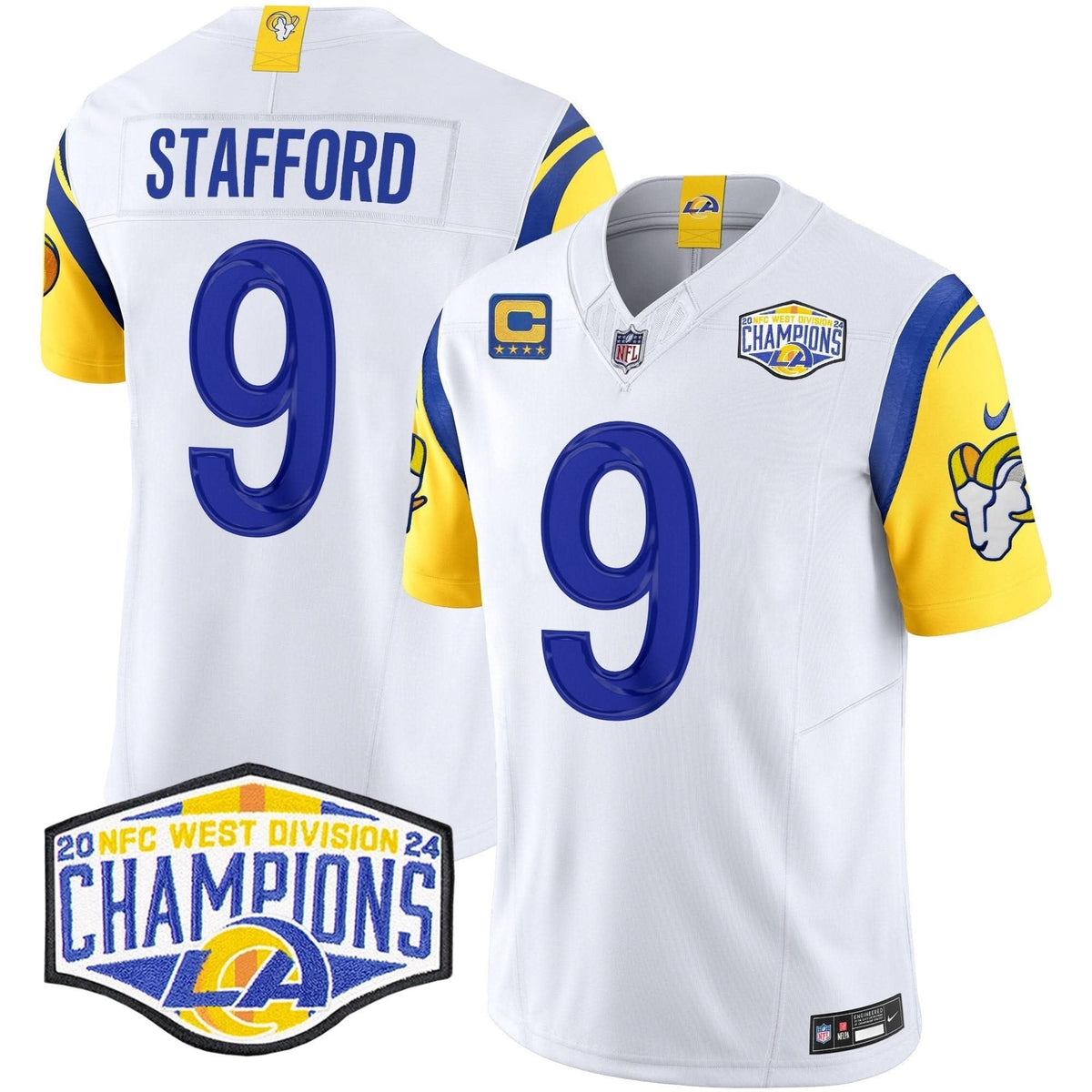 Los Angeles Rams 2024 NFC West Division Champions Vapor Limited Jersey - All Stitched - image 21