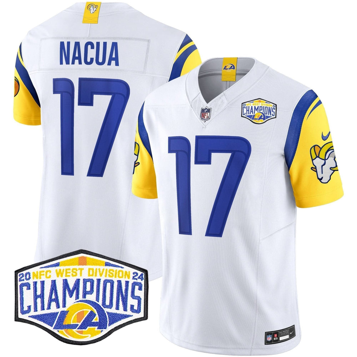 Los Angeles Rams 2024 NFC West Division Champions Vapor Limited Jersey - All Stitched - image 23