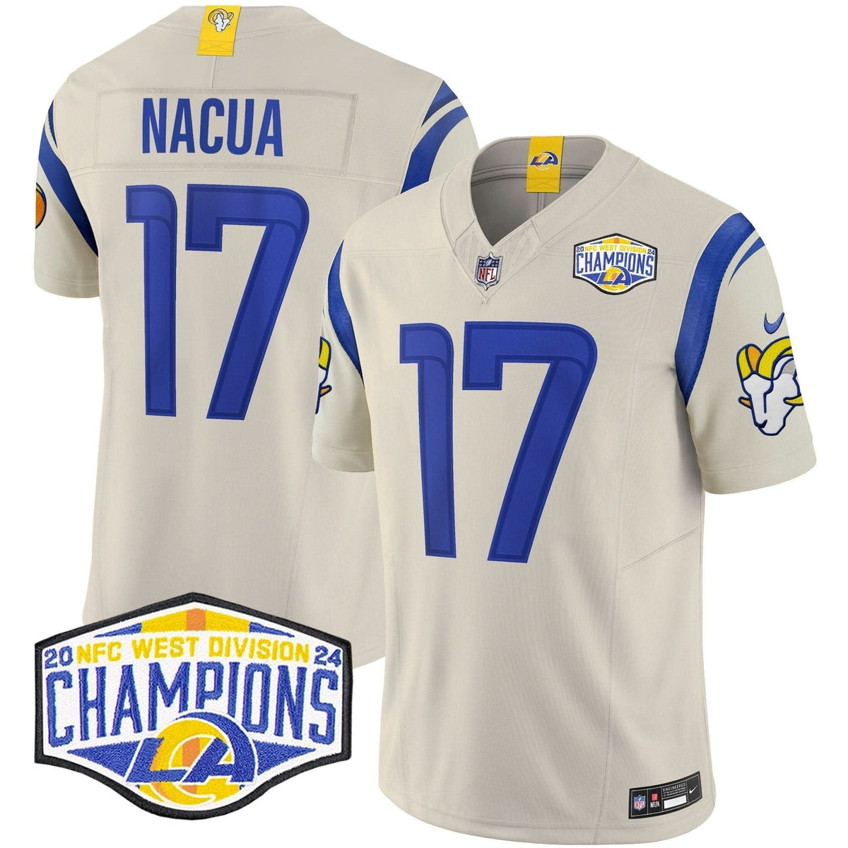 Los Angeles Rams 2024 NFC West Division Champions Vapor Limited Jersey - All Stitched - image 29