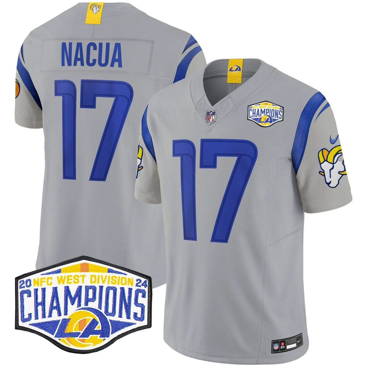 Los Angeles Rams 2024 NFC West Division Champions Vapor Limited Jersey - All Stitched - image 35