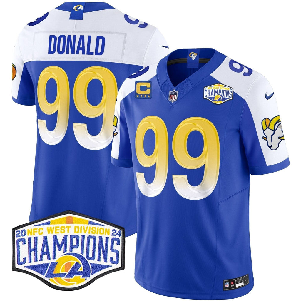 Los Angeles Rams 2024 NFC West Division Champions Vapor Limited Jersey - All Stitched - image 1