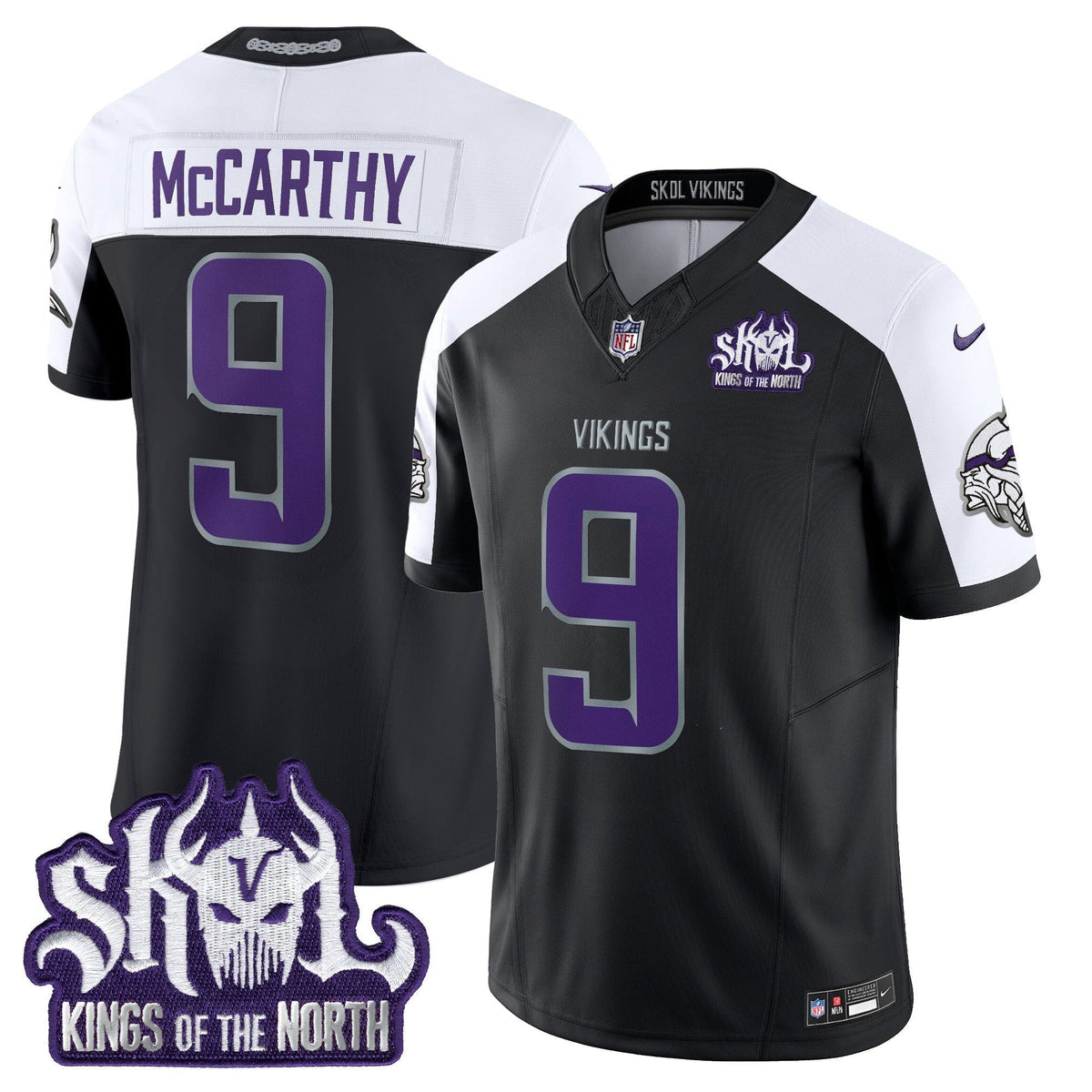 Minnesota Vikings 2025 Winter Warrior Skol Patch Vapor Limited Jersey - All Stitched - image 19