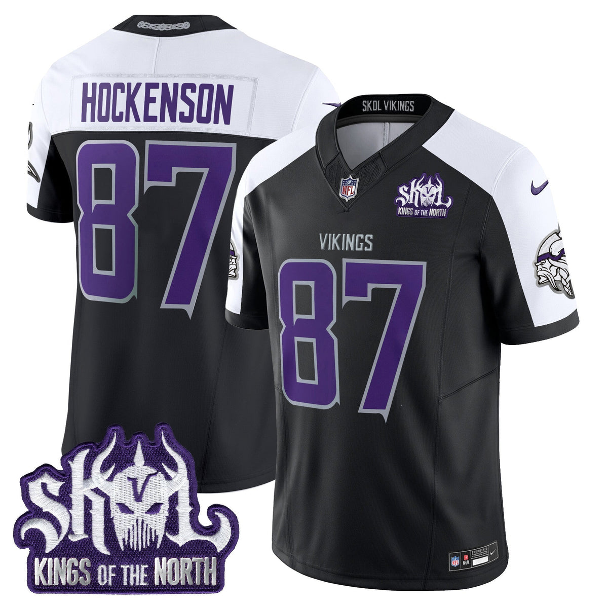 Minnesota Vikings 2025 Winter Warrior Skol Patch Vapor Limited Jersey - All Stitched - image 26