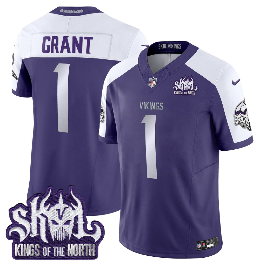 Minnesota Vikings 2025 Winter Warrior Skol Patch Vapor Limited Jersey - All Stitched - image 33