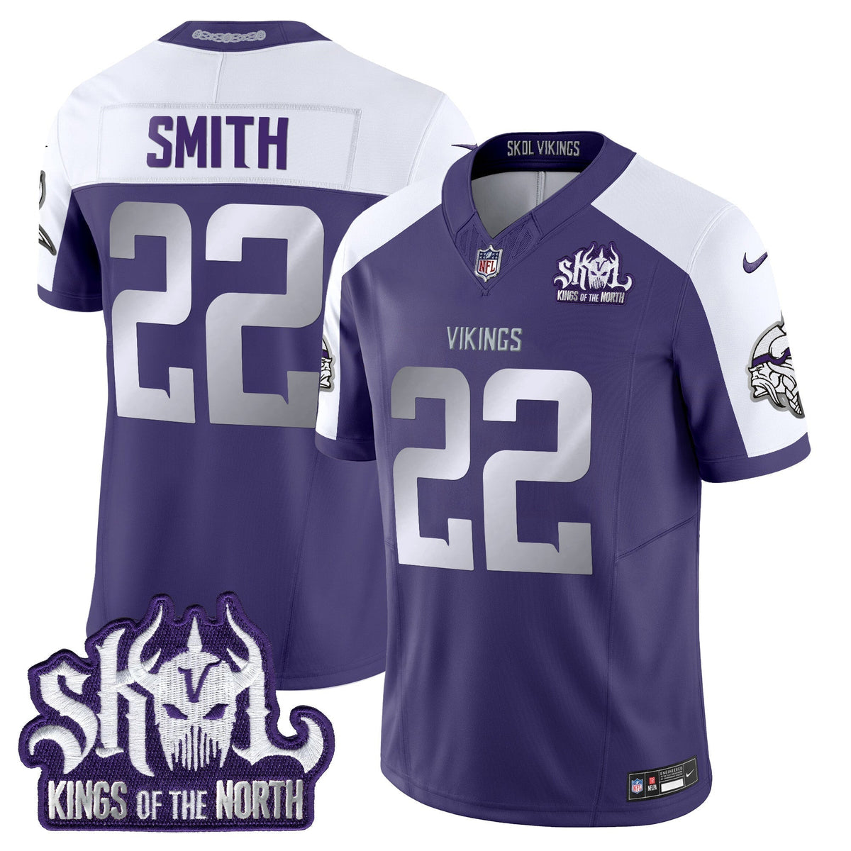 Minnesota Vikings 2025 Winter Warrior Skol Patch Vapor Limited Jersey - All Stitched - image 34