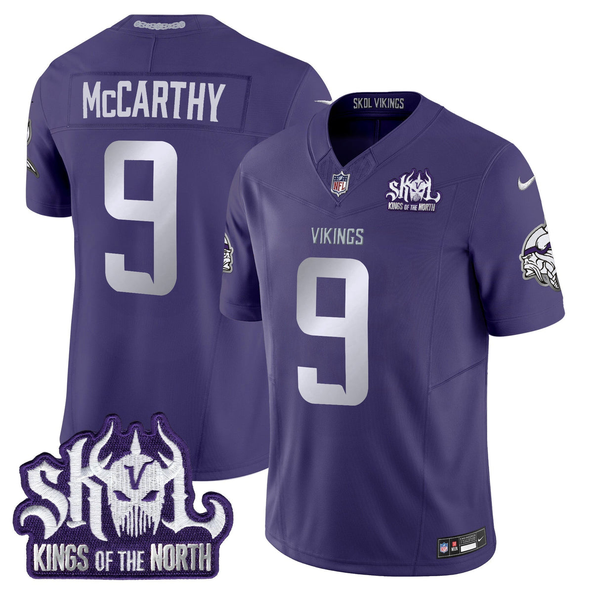 Minnesota Vikings 2025 Winter Warrior Skol Patch Vapor Limited Jersey - All Stitched - image 37