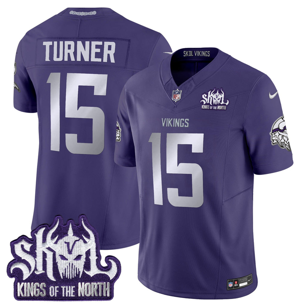 Minnesota Vikings 2025 Winter Warrior Skol Patch Vapor Limited Jersey - All Stitched - image 40