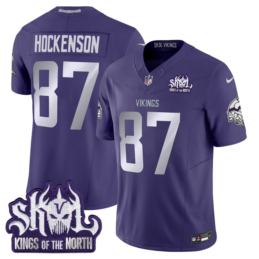 Minnesota Vikings 2025 Winter Warrior Skol Patch Vapor Limited Jersey - All Stitched - image 44