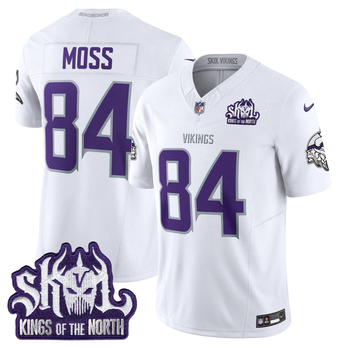 Minnesota Vikings 2025 Winter Warrior Skol Patch Vapor Limited Jersey - All Stitched - image 9