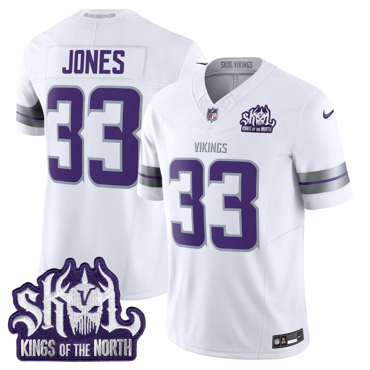 Minnesota Vikings 2025 Winter Warrior Skol Patch Vapor Limited Jersey - All Stitched - image 14