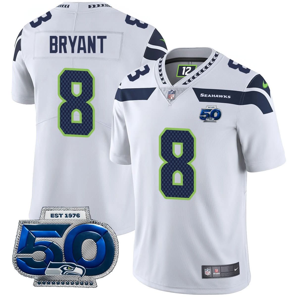 Seattle Seahawks 50th Season Vapor Limited Jersey - All Stitched - image 17