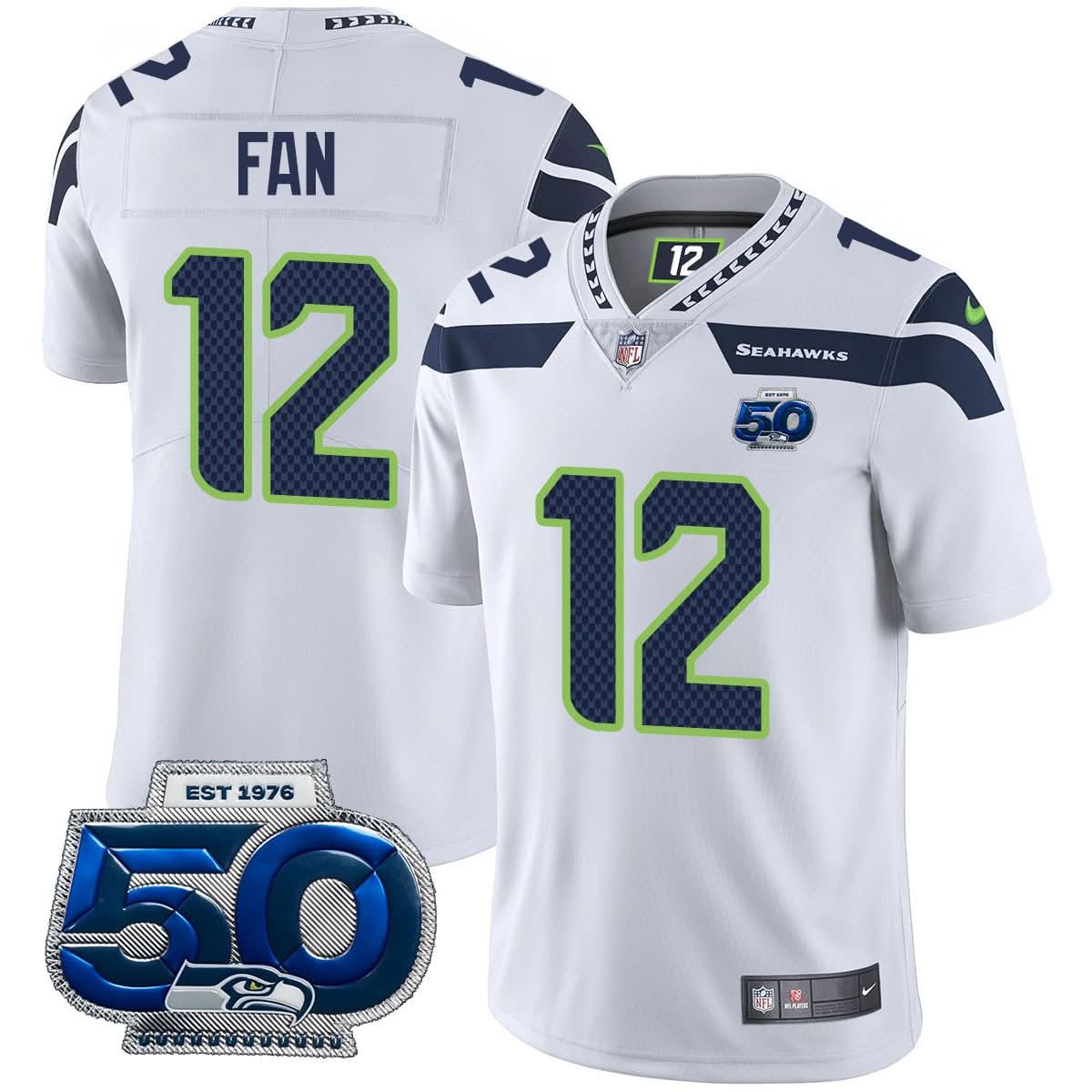 Seattle Seahawks 50th Season Vapor Limited Jersey - All Stitched - image 18