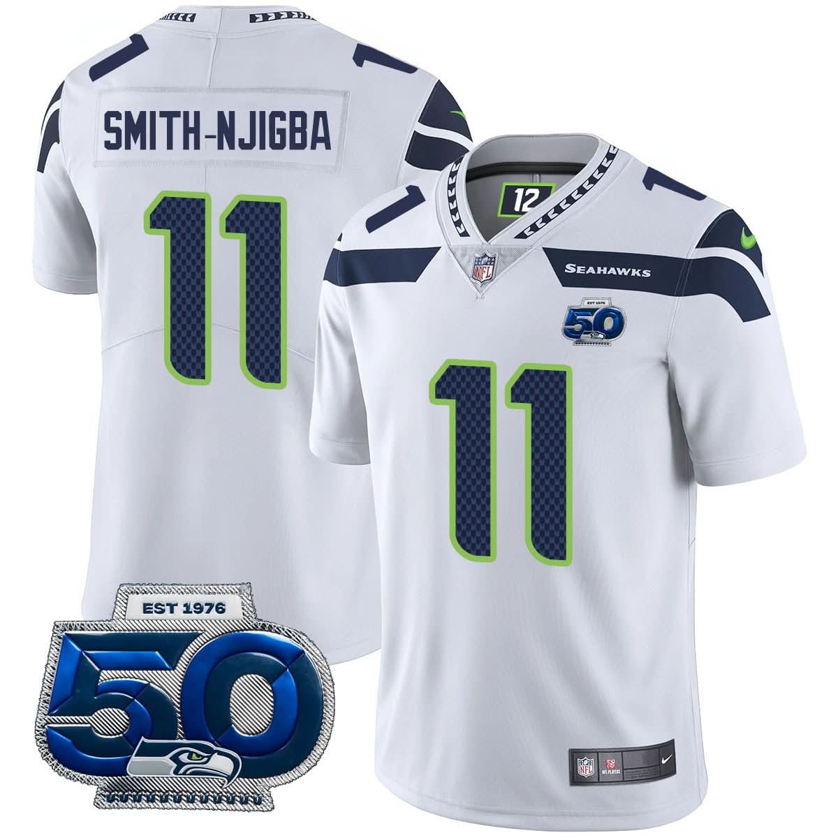 Seattle Seahawks 50th Season Vapor Limited Jersey - All Stitched - image 10