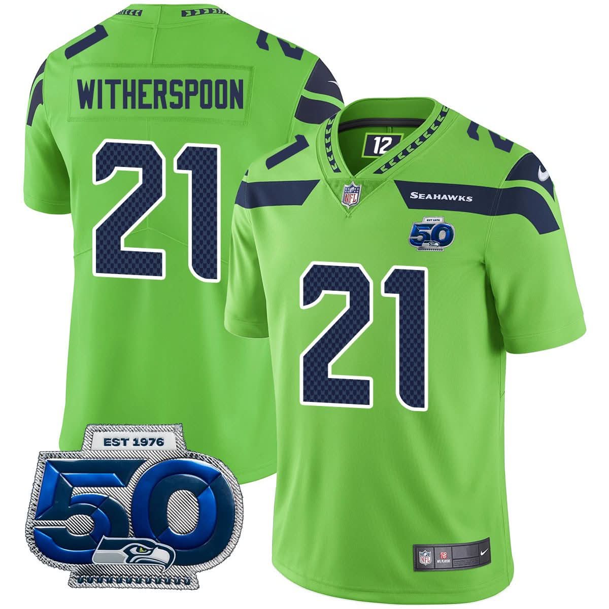 Seattle Seahawks 50th Season Vapor Limited Jersey - All Stitched - image 24