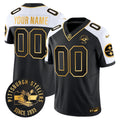 Pittsburgh Steelers Throwback 1933 Patch Gold Vapor Limited Custom Jersey - All Stitched - image 1
