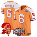 Tampa Bay Buccaneers Creamsicle 2024 NFC South Division Champions Patch Vapor Limited Jersey - All Stitched - image 1