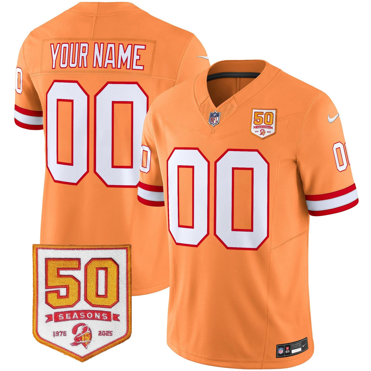 Custom Name/Gender Tampa Bay Buccaneers '76 Vapor Limited Jersey - All Stitched - image 9