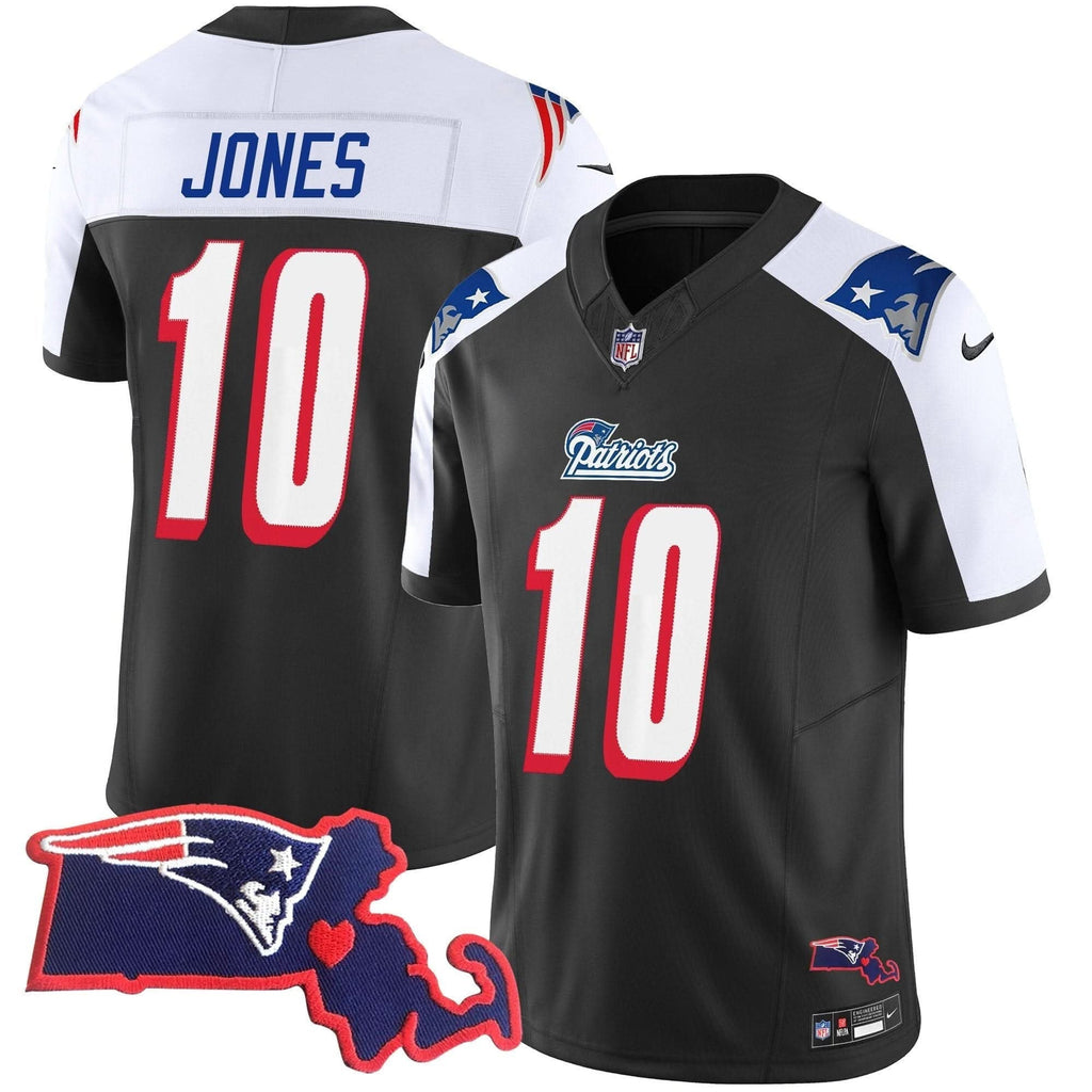 Patriots 1996 Throwback State Patch Vapor Jersey - All Stitched - image 1