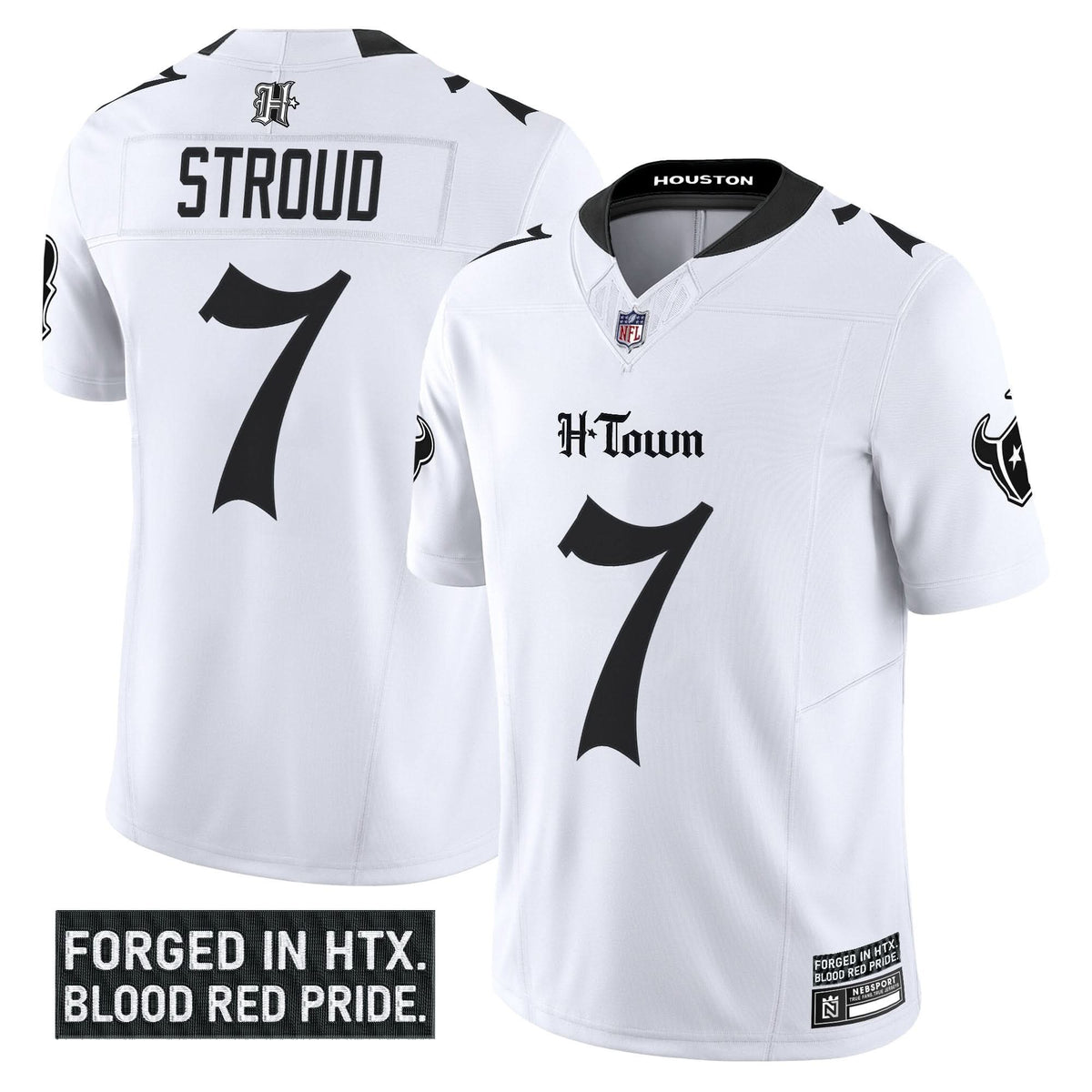Houston Texans 'Gothic Lone Star Shadows Edition' Vapor Limited Jersey - All Stitched - image 10