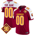 Washington Commanders 90th Anniversary Patch Vapor Limited Custom Jersey - All Stitched - image 1