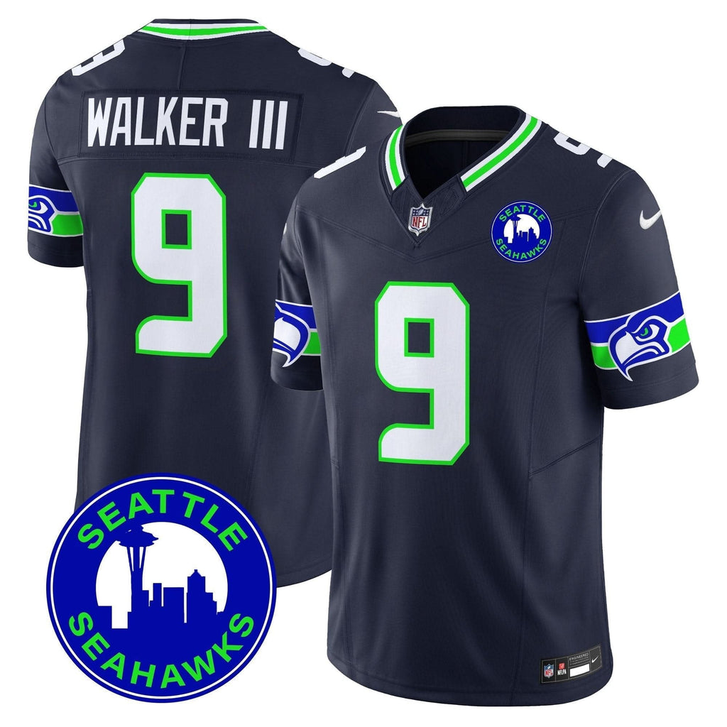 Seahawks 2024 Seattle City Patch Vapor Limited Jersey - All Stitched - image 34