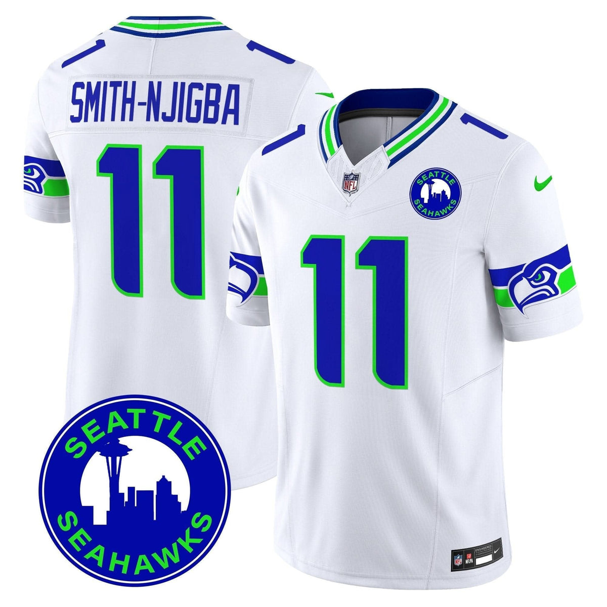 Seahawks 2024 Seattle City Patch Vapor Limited Jersey - All Stitched - image 22
