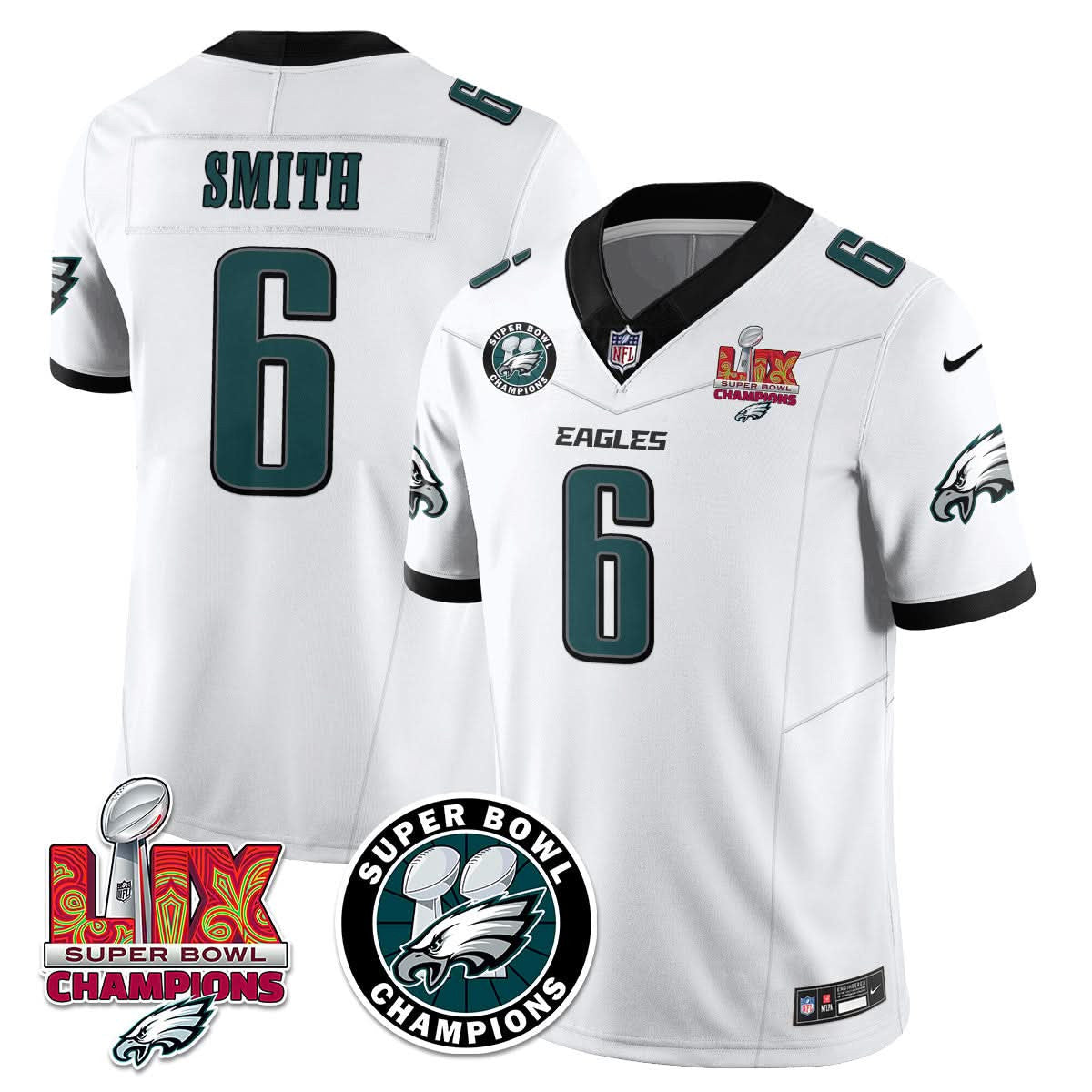 Philadelphia Eagles Super Bowl LIX Champions Jersey - All Stitched - image 2