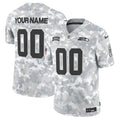 Seahawks 2024 Salute to Service Vapor Limited Custom Jersey - Arctic Camo - All Stitched - image 1