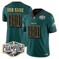 Eagles 2024 NFC East Division Champions Gold Trim Vapor Limited Custom Jersey - All Stitched - image 1
