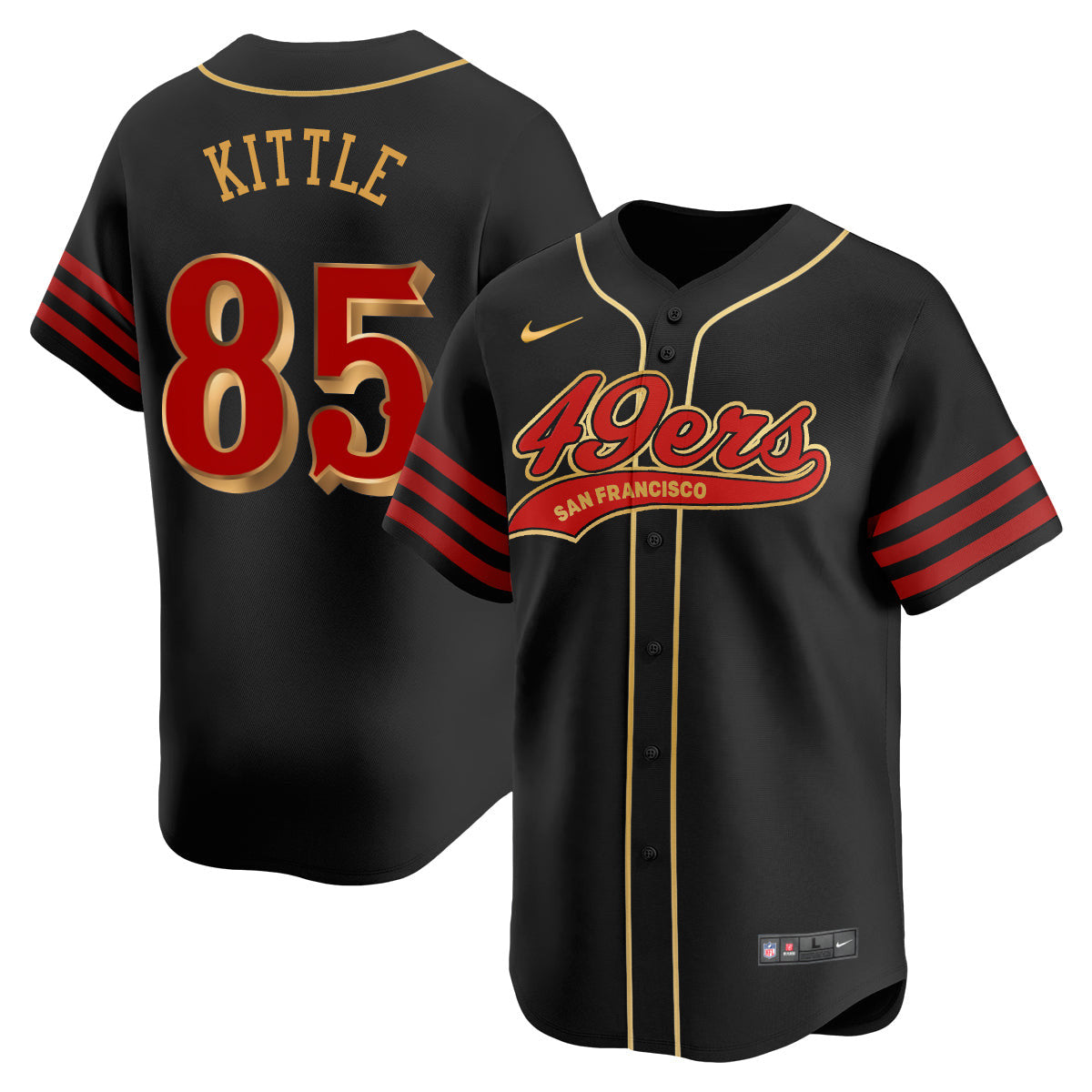 San Francisco 49ers Rivalry Series Baseball Jersey - All Stitched - image 5