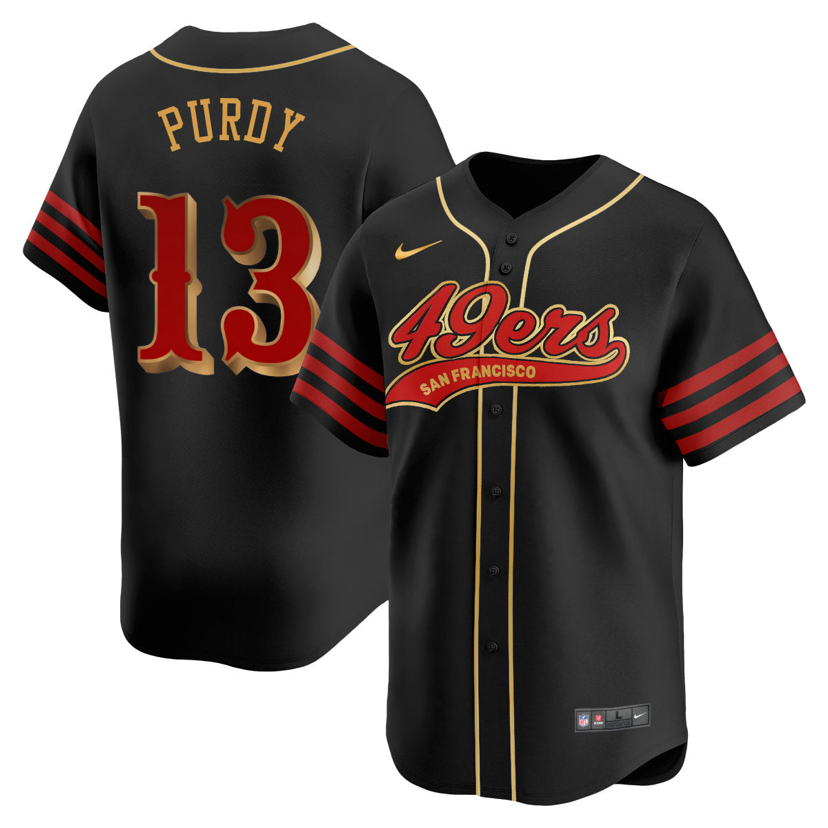 San Francisco 49ers Rivalry Series Baseball Jersey - All Stitched - image 4