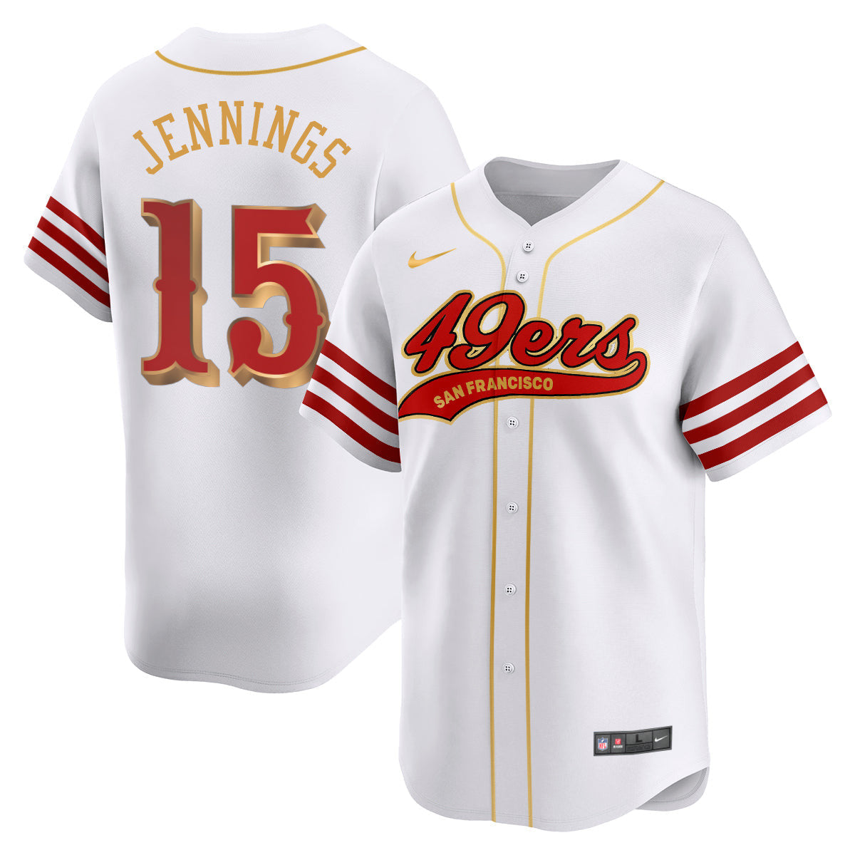 San Francisco 49ers Rivalry Series Baseball Jersey - All Stitched - image 32