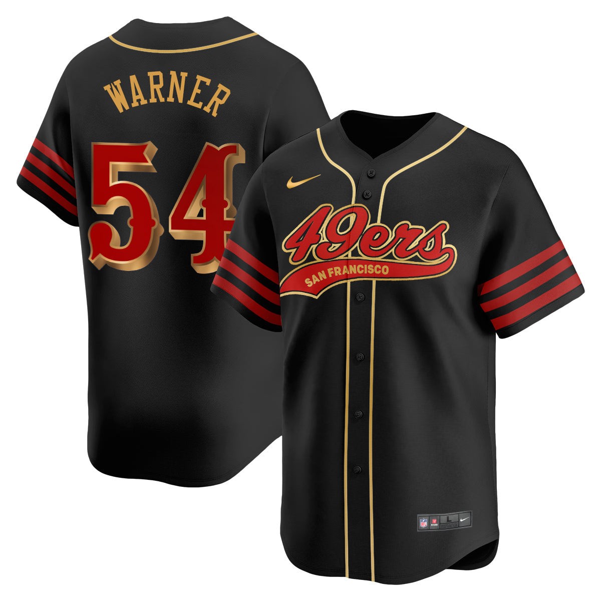 San Francisco 49ers Rivalry Series Baseball Jersey - All Stitched - image 1