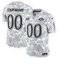 Rams 2024 Salute to Service Vapor Limited Custom Jersey - Arctic Camo - All Stitched - image 1