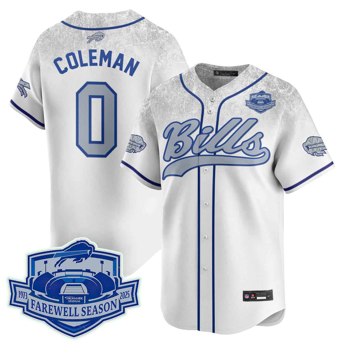 Buffalo Bills 2025 Baseball Jersey All Stitched - Farewell to Highmark Stadium - image 5