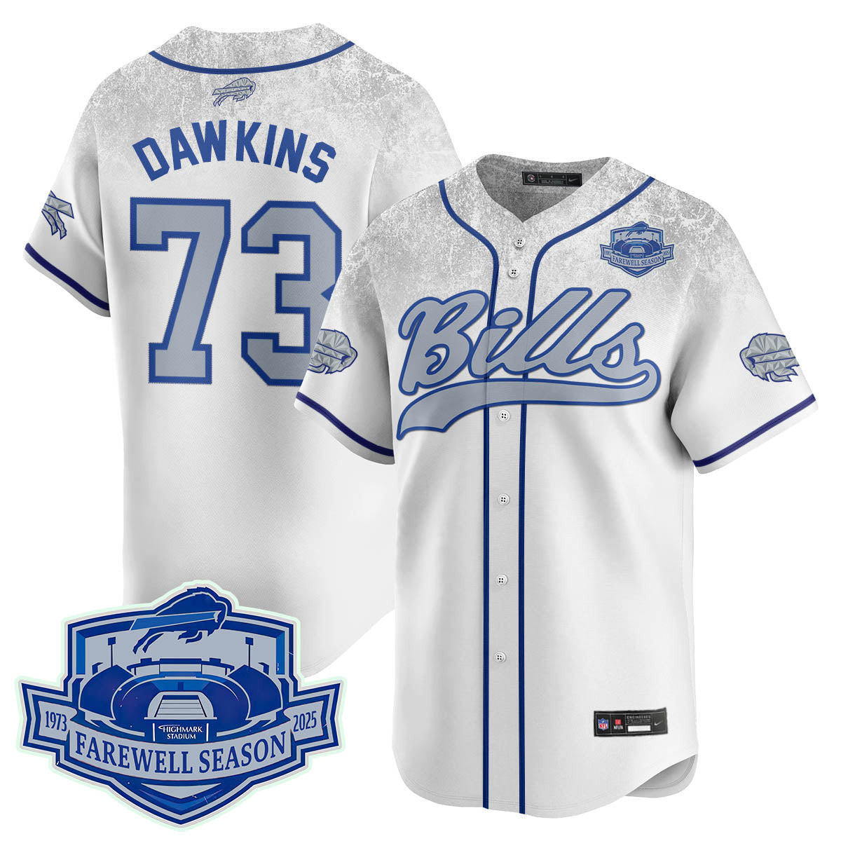 Buffalo Bills 2025 Baseball Jersey All Stitched - Farewell to Highmark Stadium - image 6