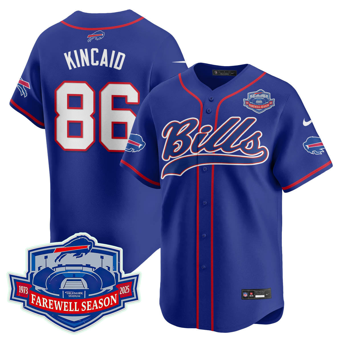 Buffalo Bills 2025 Baseball Jersey All Stitched - Farewell to Highmark Stadium - image 16