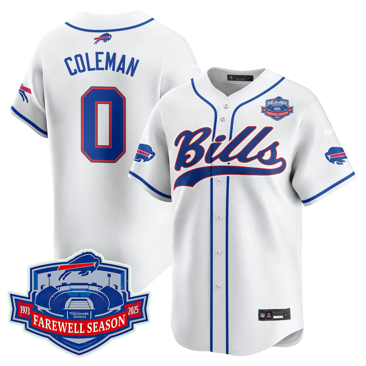 Buffalo Bills 2025 Baseball Jersey All Stitched - Farewell to Highmark Stadium - image 23