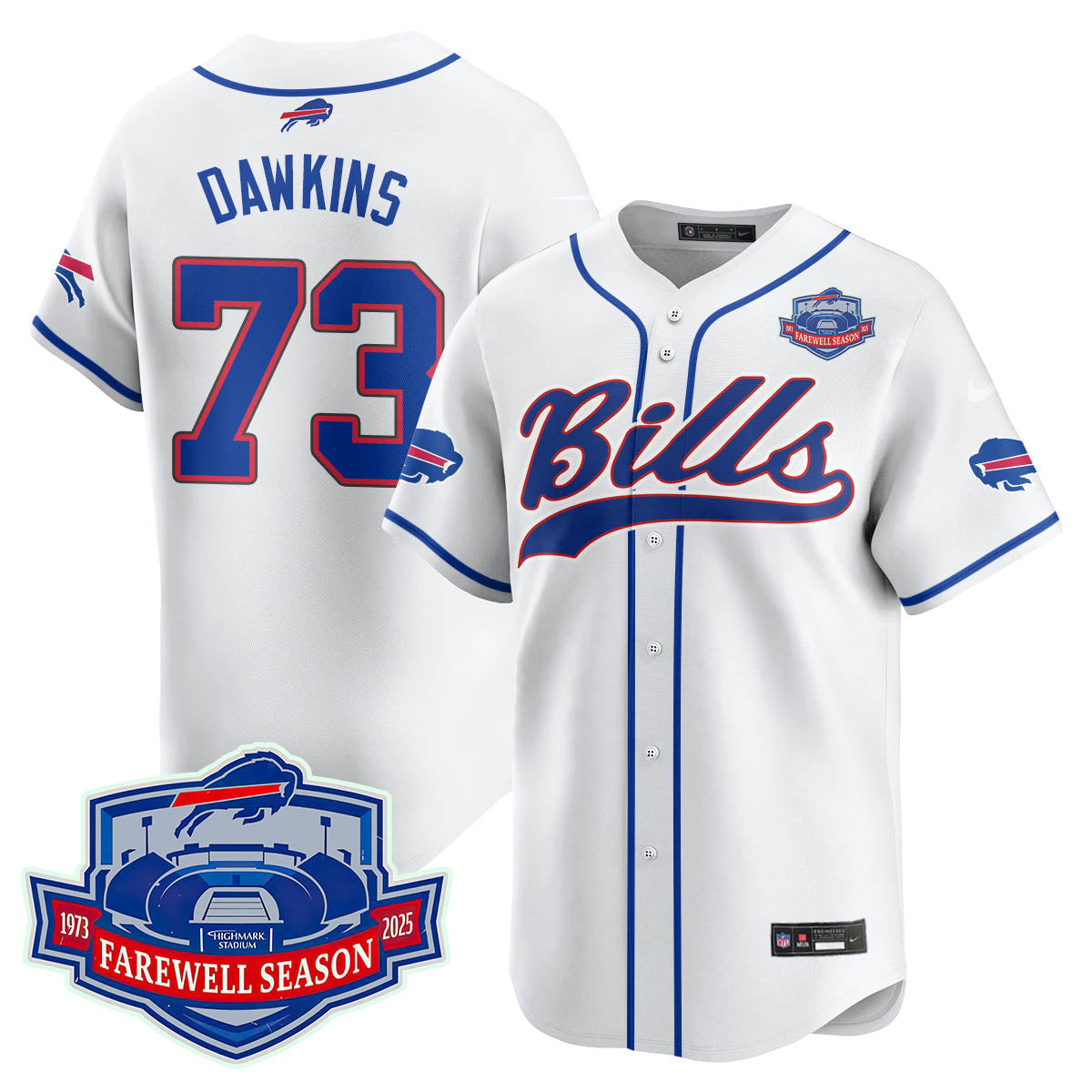 Buffalo Bills 2025 Baseball Jersey All Stitched - Farewell to Highmark Stadium - image 24