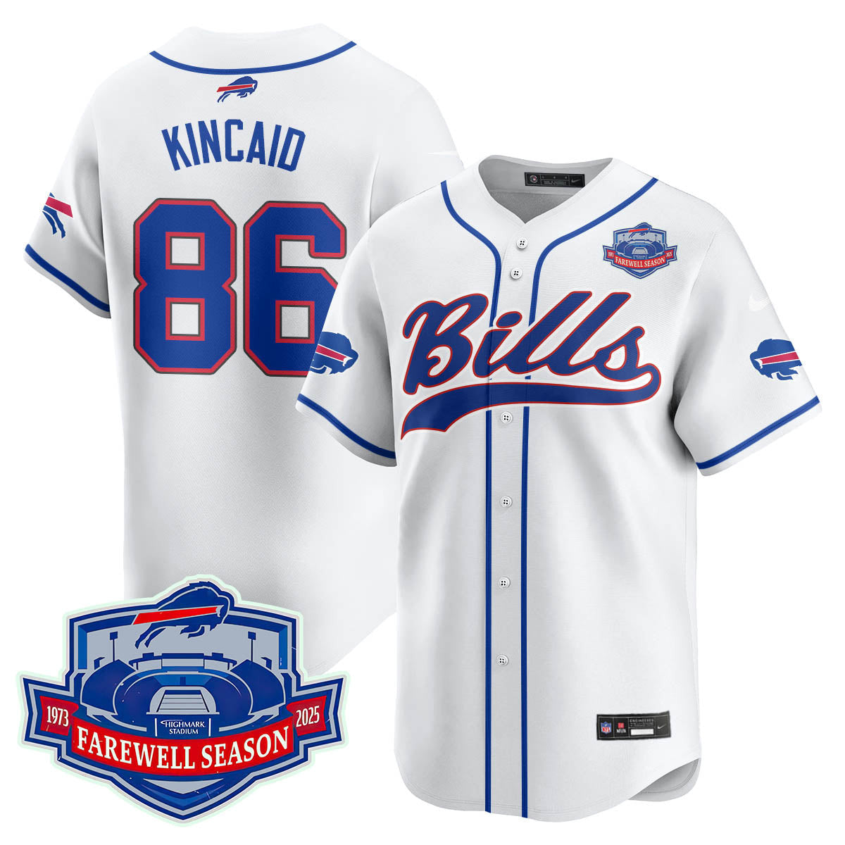 Buffalo Bills 2025 Baseball Jersey All Stitched - Farewell to Highmark Stadium - image 22