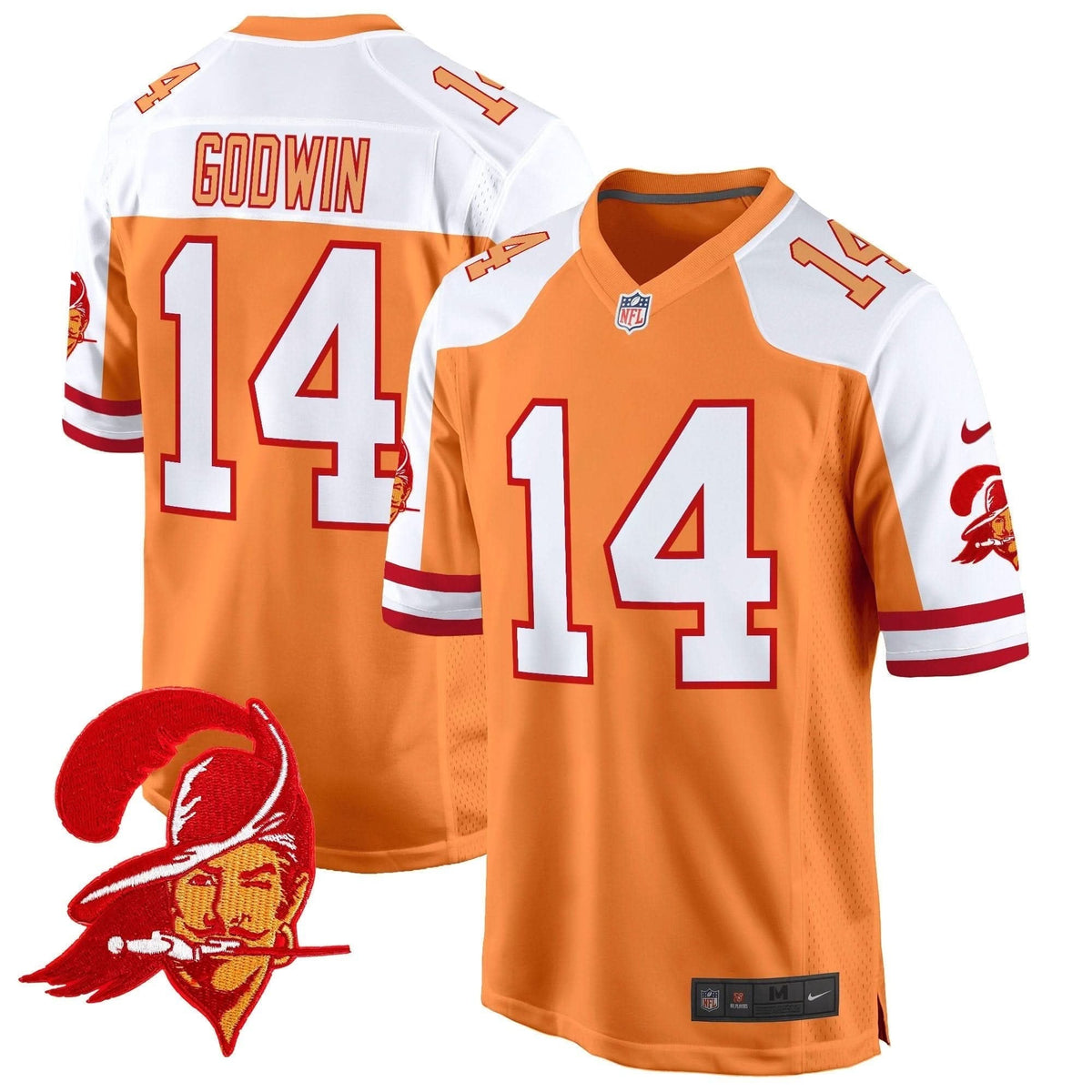 Tampa Bay Buccaneers Throwback Game Jersey - All Stitched - image 4