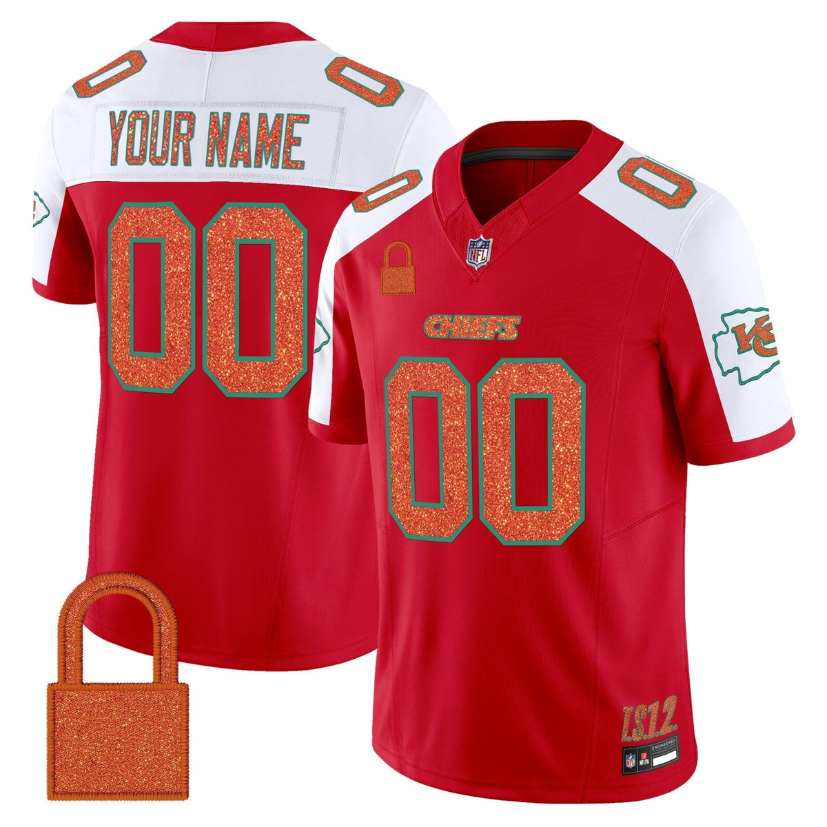 Kansas City Chiefs 'Taylor Swift - TS12 - The Life of a Showgirl' Vapor Limited Custom Jersey - All Stitched - image 5