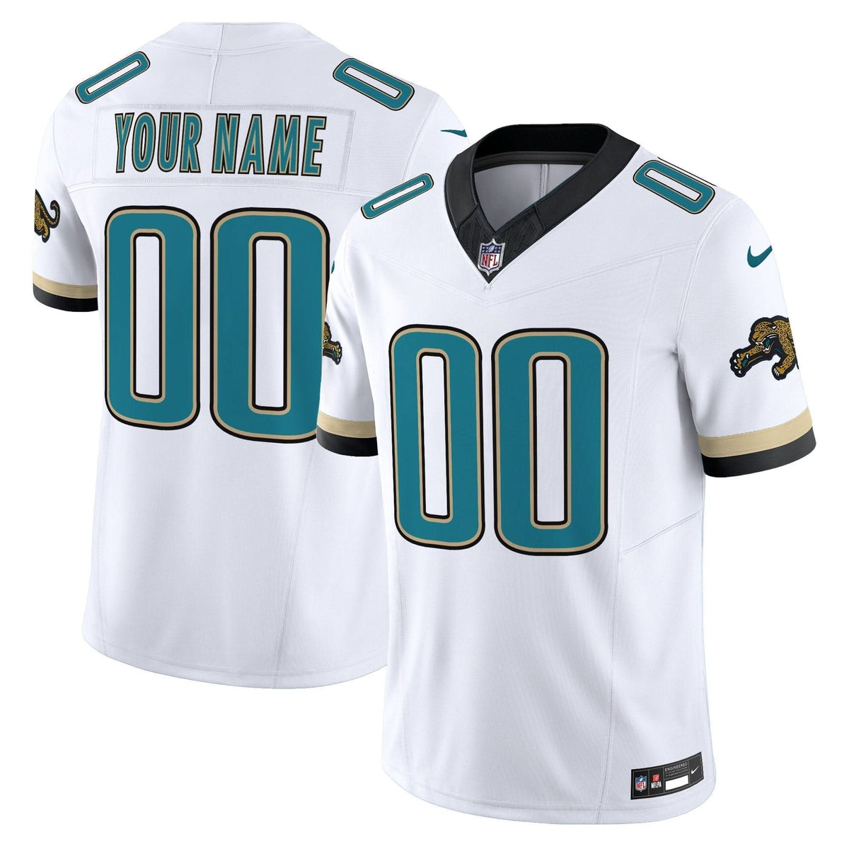 Jacksonville Jaguars Throwback Vapor Limited Custom Jersey - All Stitched - image 2