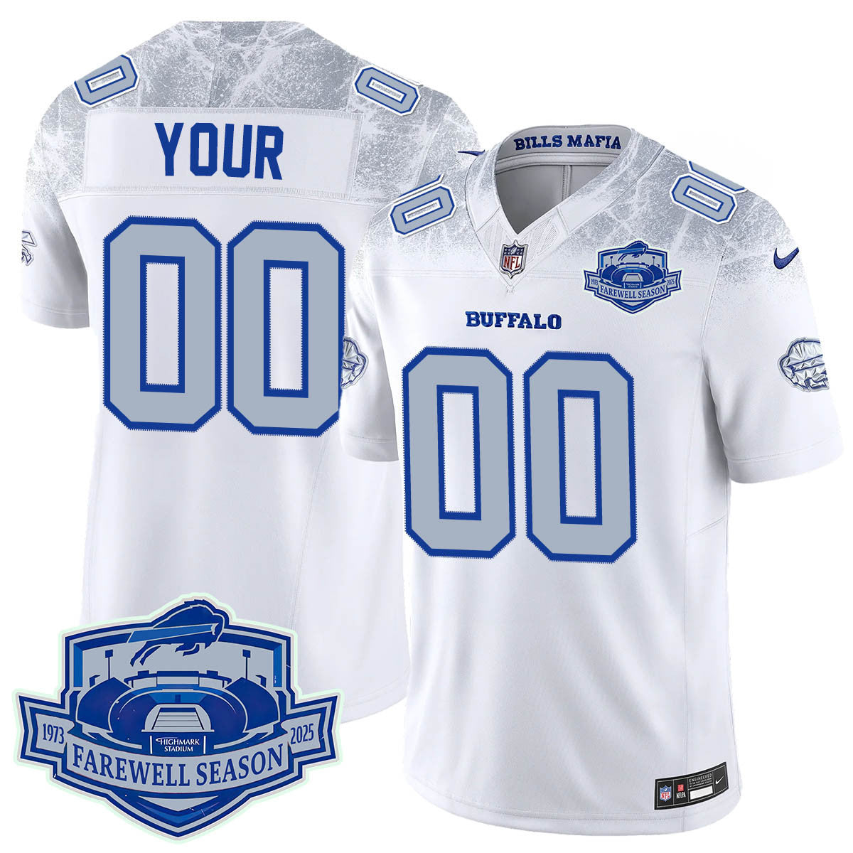 Buffalo Bills 2025 Custom Jersey All Stitched - Farewell to Highmark Stadium - image 3