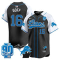 Detroit Lions 2024 Michigan & 90th Season Patch Baseball Jersey - All Stitched - image 1